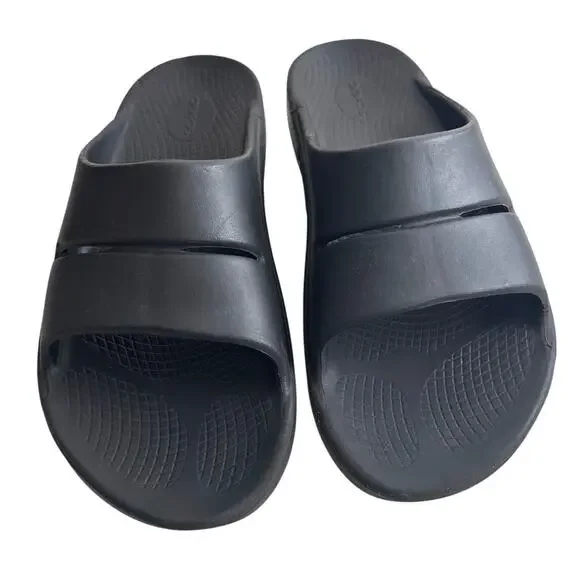 OOFOS OOahh Recovery Slides Men’s 11 Black EU 44 Comfort Sandals - Picture 6 of 6
